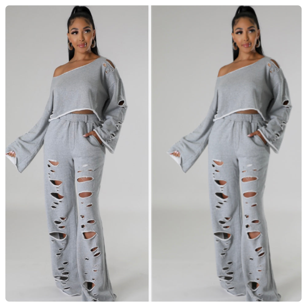 The Caprice Destroyed 2 Piece Jogger