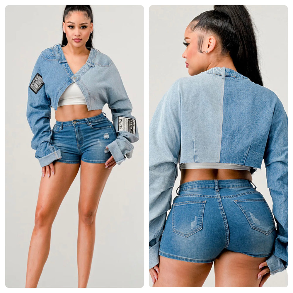 Denim Patches Jacket