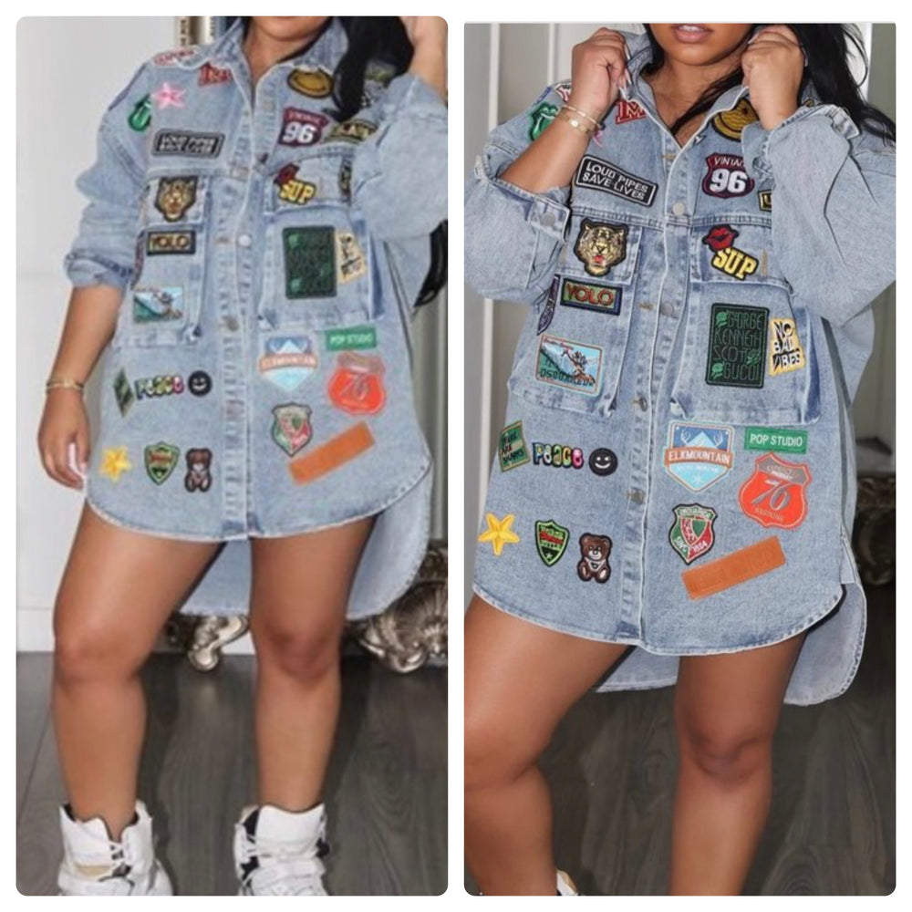 Denim Patches Top/Jacket