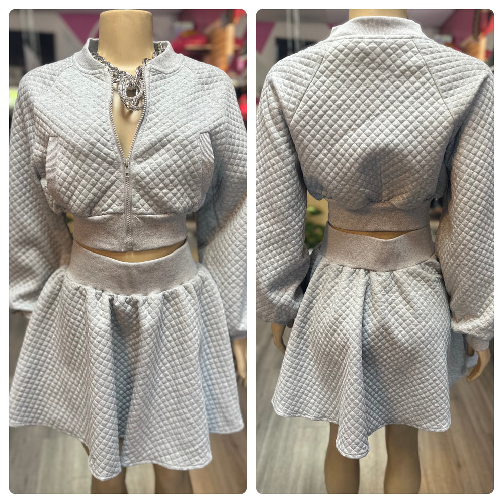 Wynter Grey Skater 2 Piece Set