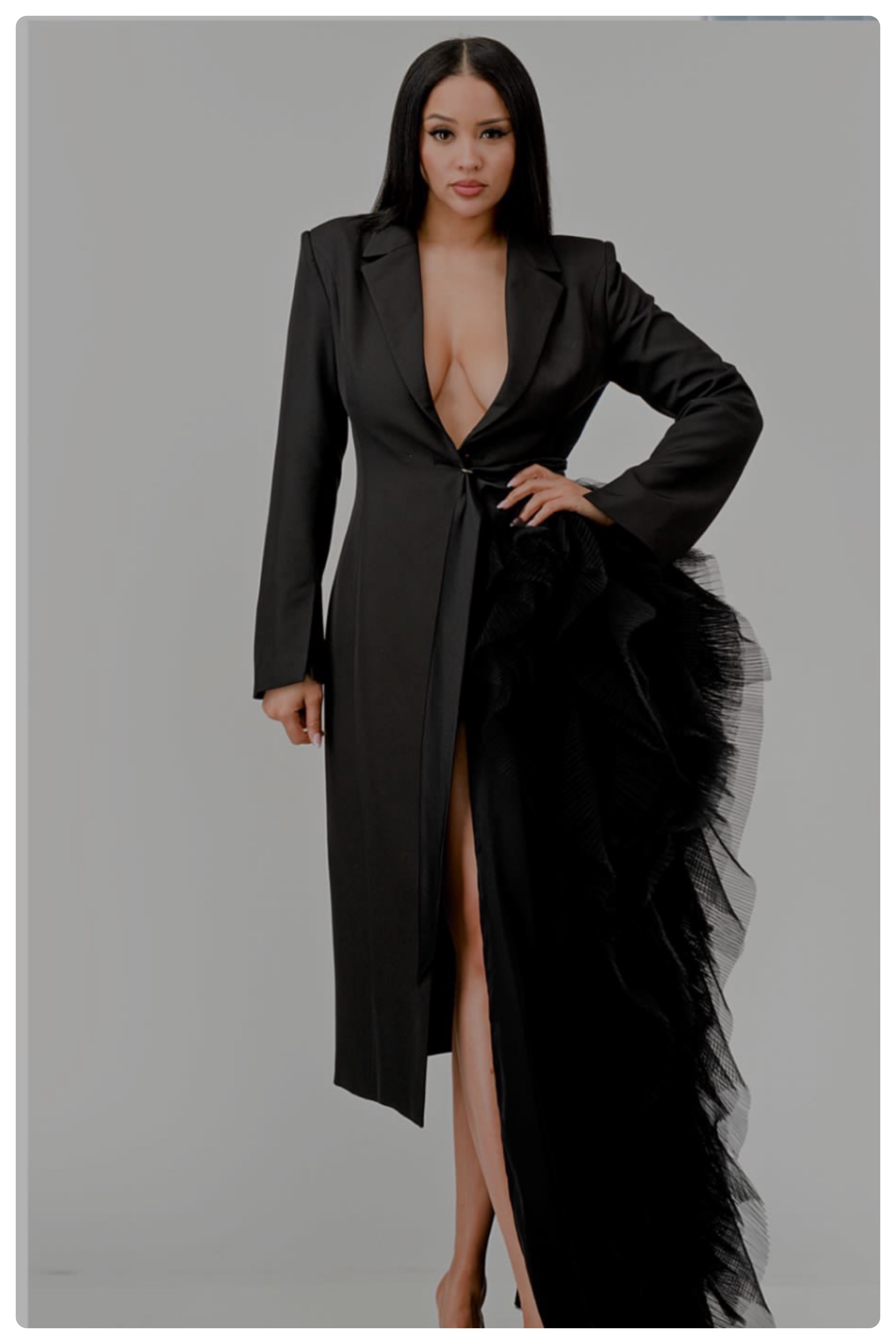 The Kamron Tulle Blazer Dress